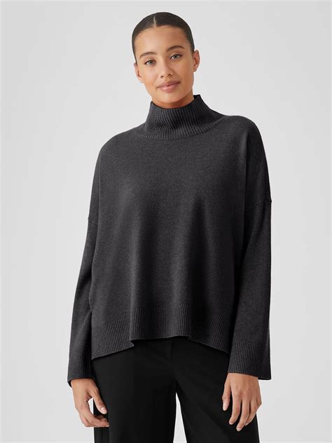 cashmere turtleneck top set